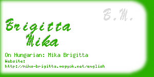 brigitta mika business card